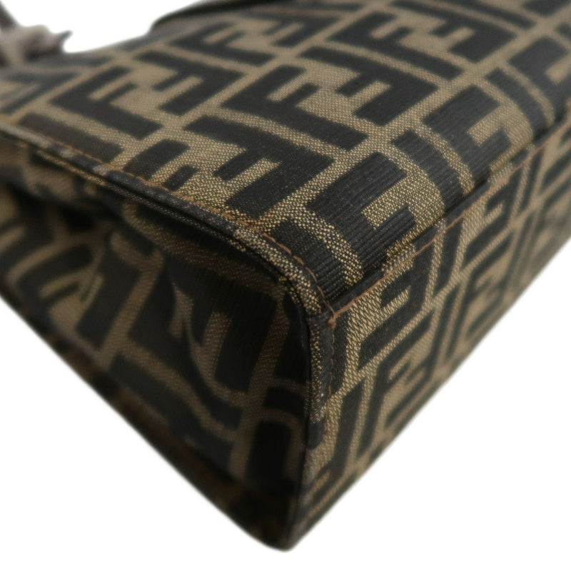 FENDI Zucca Mamma Tote Bag Canvas  Brown  Silver Hardware　
