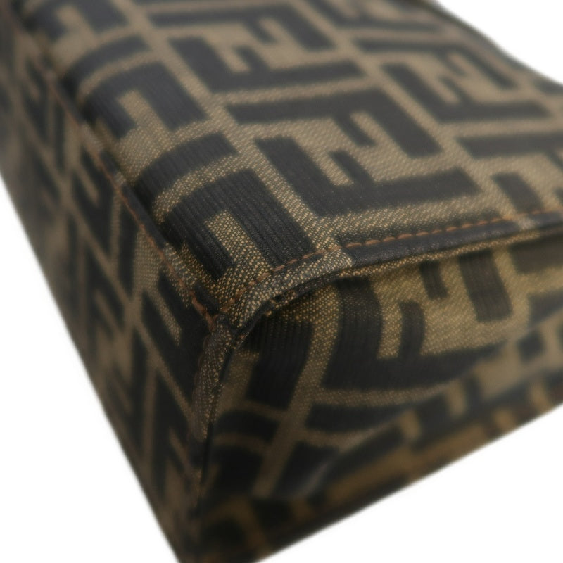 FENDI Zucca Mamma Tote Bag Canvas  Brown  Silver Hardware　