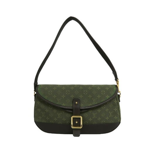 LOUIS VUITTON Monogram Mini Marjorie Shoulder Bag Canvas Green Brown Gold Hardware