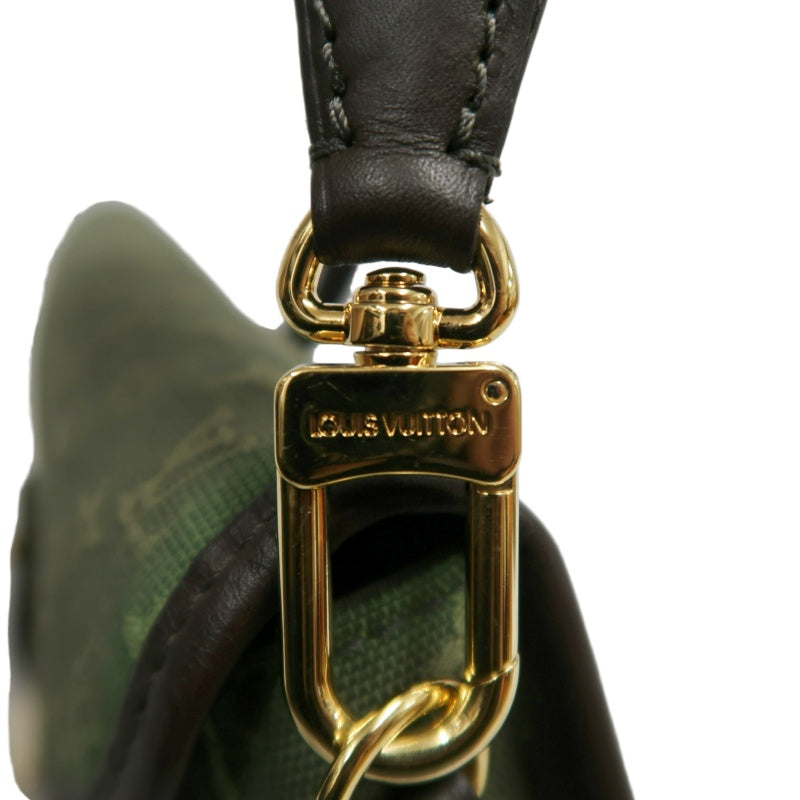 LOUIS VUITTON Monogram Mini Marjorie Shoulder Bag Canvas Green Brown Gold Hardware