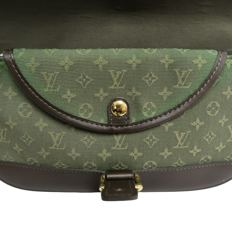 LOUIS VUITTON Monogram Mini Marjorie Shoulder Bag Canvas Green Brown Gold Hardware