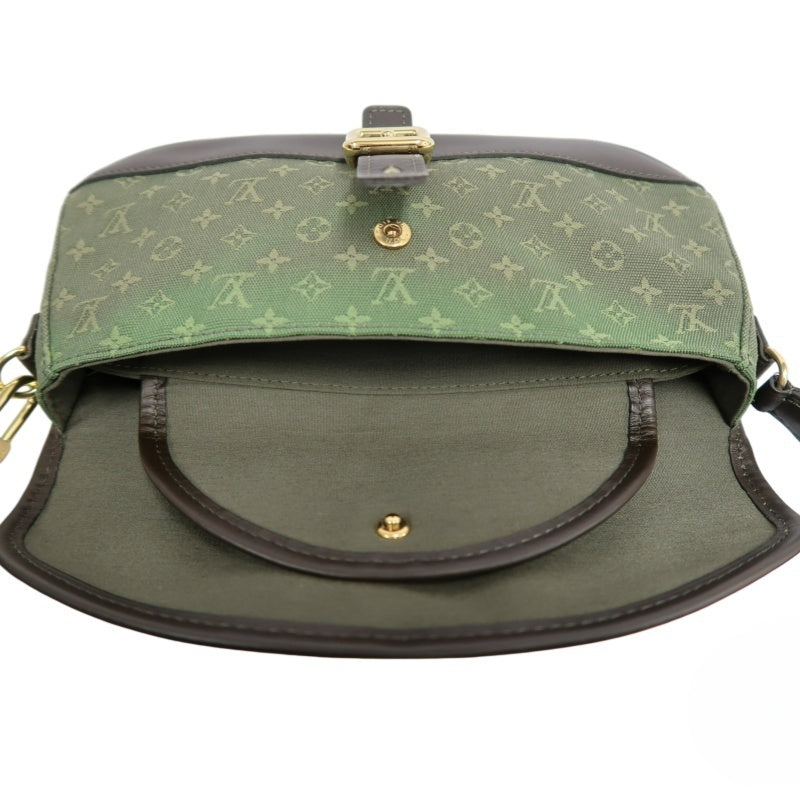 LOUIS VUITTON Monogram Mini Marjorie Shoulder Bag Canvas Green Brown Gold Hardware