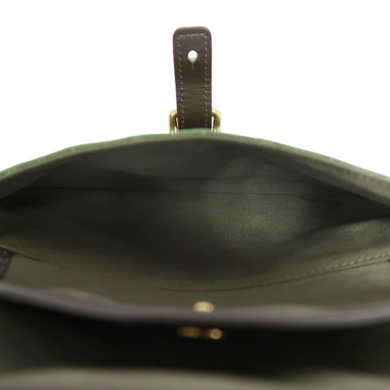 LOUIS VUITTON Monogram Mini Marjorie Shoulder Bag Canvas Green Brown Gold Hardware