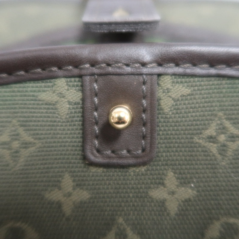 LOUIS VUITTON Monogram Mini Marjorie Shoulder Bag Canvas Green Brown Gold Hardware