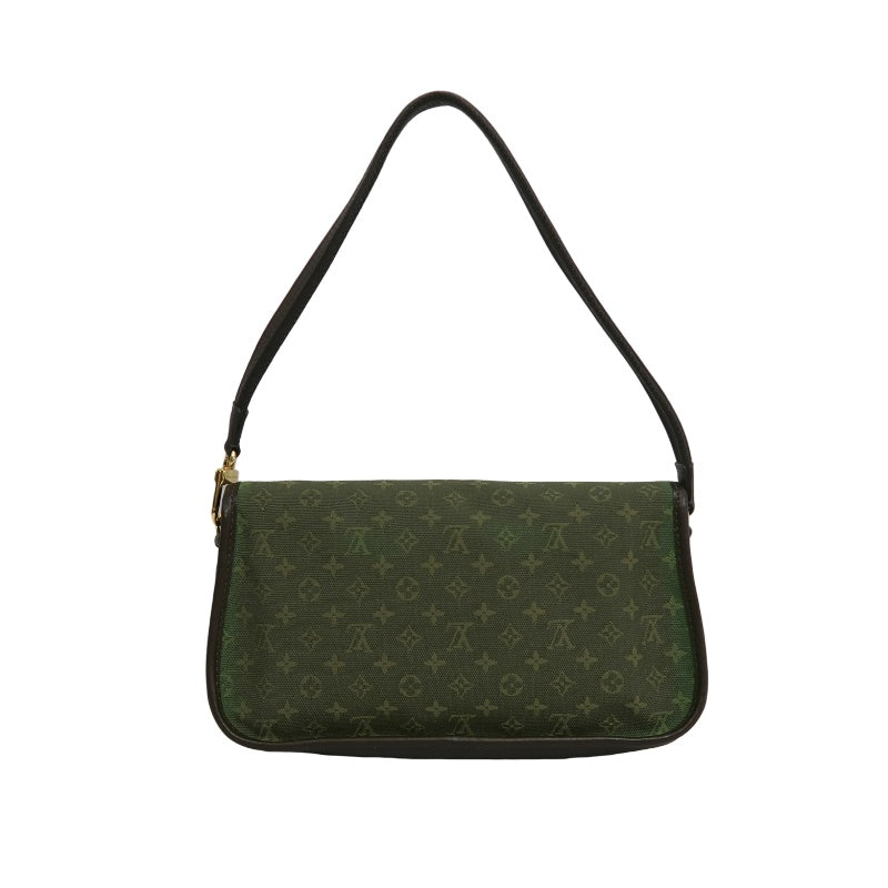 LOUIS VUITTON Monogram Mini Marjorie Shoulder Bag Canvas Green Brown Gold Hardware
