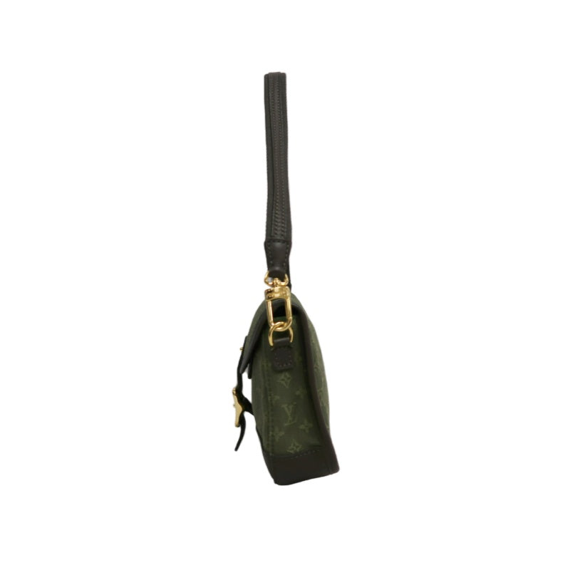 LOUIS VUITTON Monogram Mini Marjorie Shoulder Bag Canvas Green Brown Gold Hardware