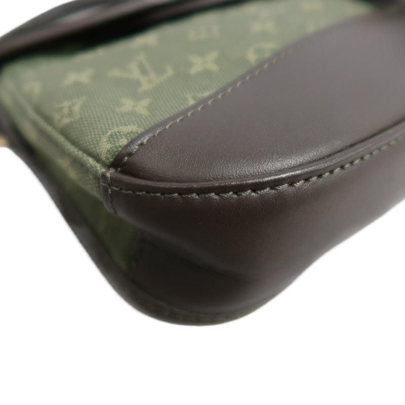 LOUIS VUITTON Monogram Mini Marjorie Shoulder Bag Canvas Green Brown Gold Hardware