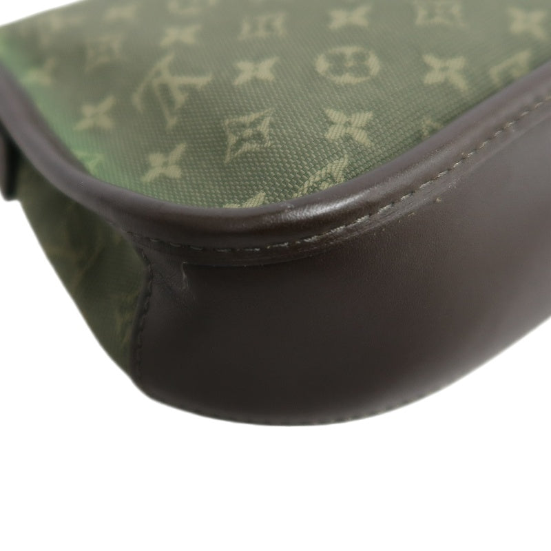 LOUIS VUITTON Monogram Mini Marjorie Shoulder Bag Canvas Green Brown Gold Hardware