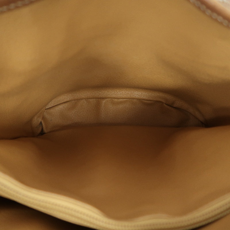 CELINE Macadam Tote Bag Brown Gold Hardware