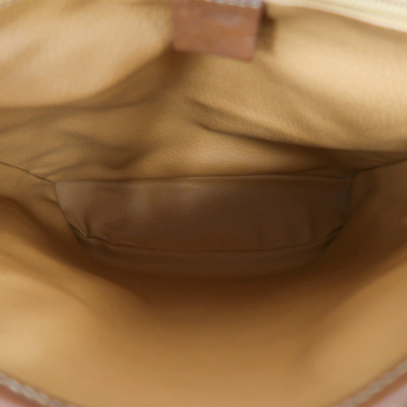 CELINE Macadam Tote Bag Brown Gold Hardware