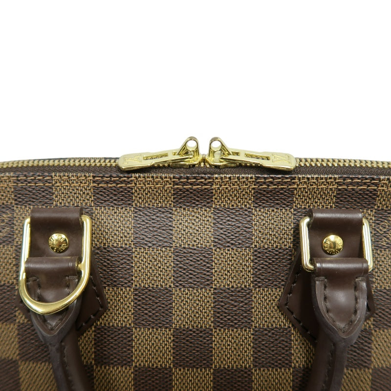 LOUIS VUITTON Damier Alma Handbag  Brown Gold Hardware N51131 with Padlock・two Keys