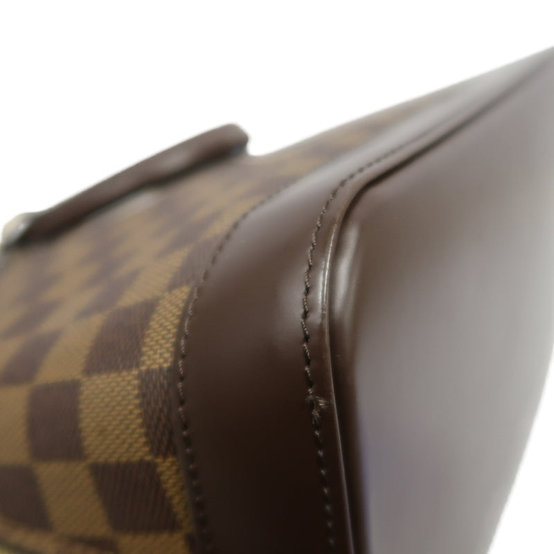 LOUIS VUITTON Damier Alma Handbag  Brown Gold Hardware N51131 with Padlock・two Keys