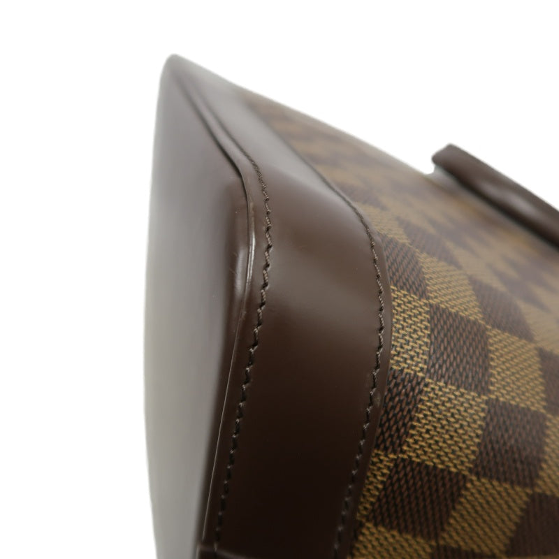 LOUIS VUITTON Damier Alma Handbag  Brown Gold Hardware N51131 with Padlock・two Keys