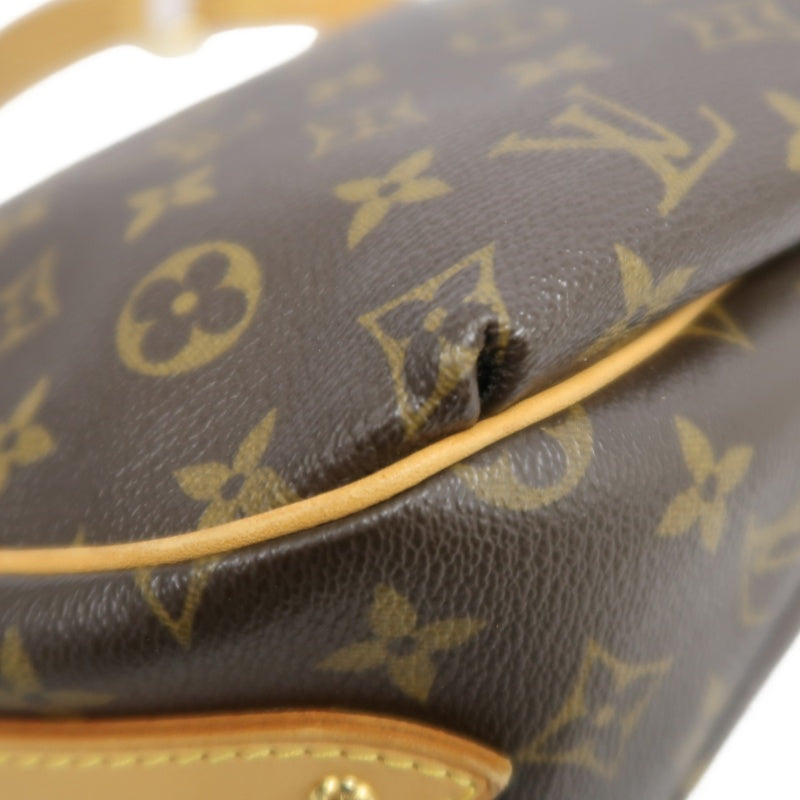 LOUIS VUITTON Monogram Tulum PM Shoulder Bag Brown  Gold Hardware