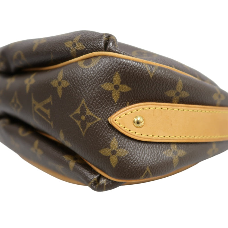 LOUIS VUITTON Monogram Tulum PM Shoulder Bag Brown  Gold Hardware