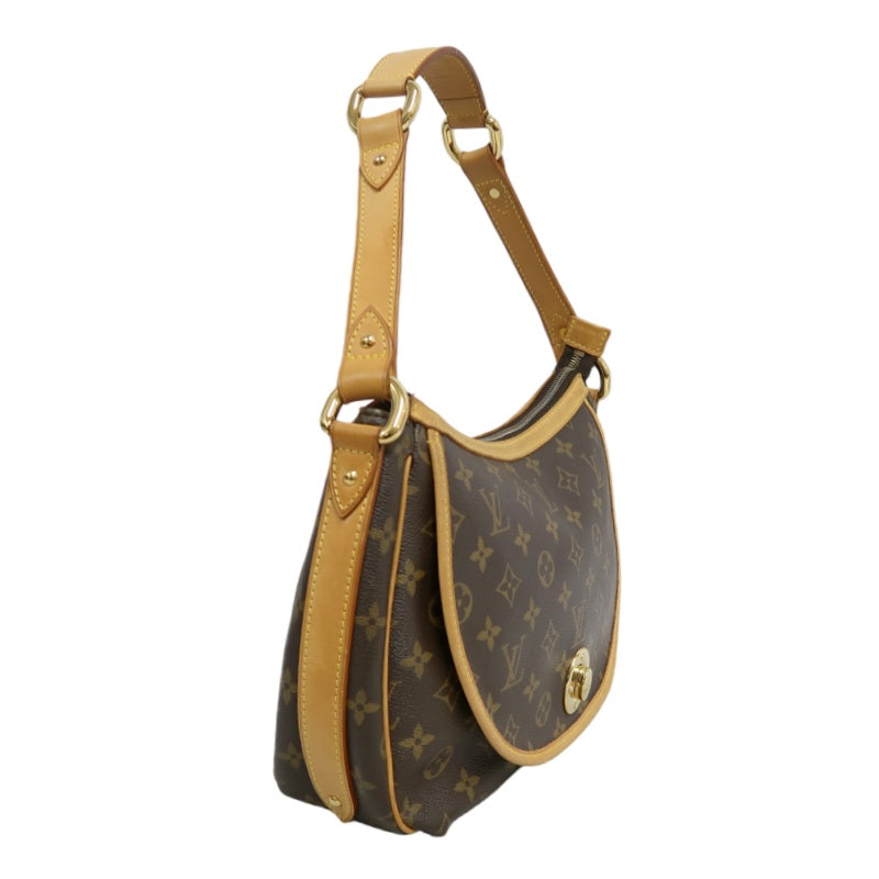 LOUIS VUITTON Monogram Tulum PM Shoulder Bag Brown  Gold Hardware