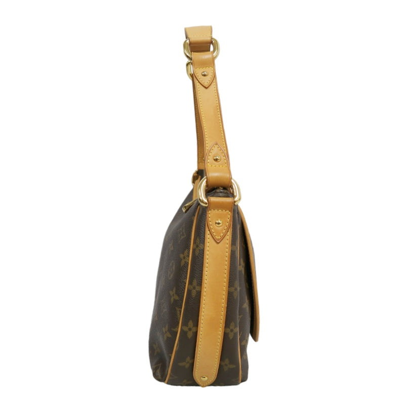 LOUIS VUITTON Monogram Tulum PM Shoulder Bag Brown  Gold Hardware