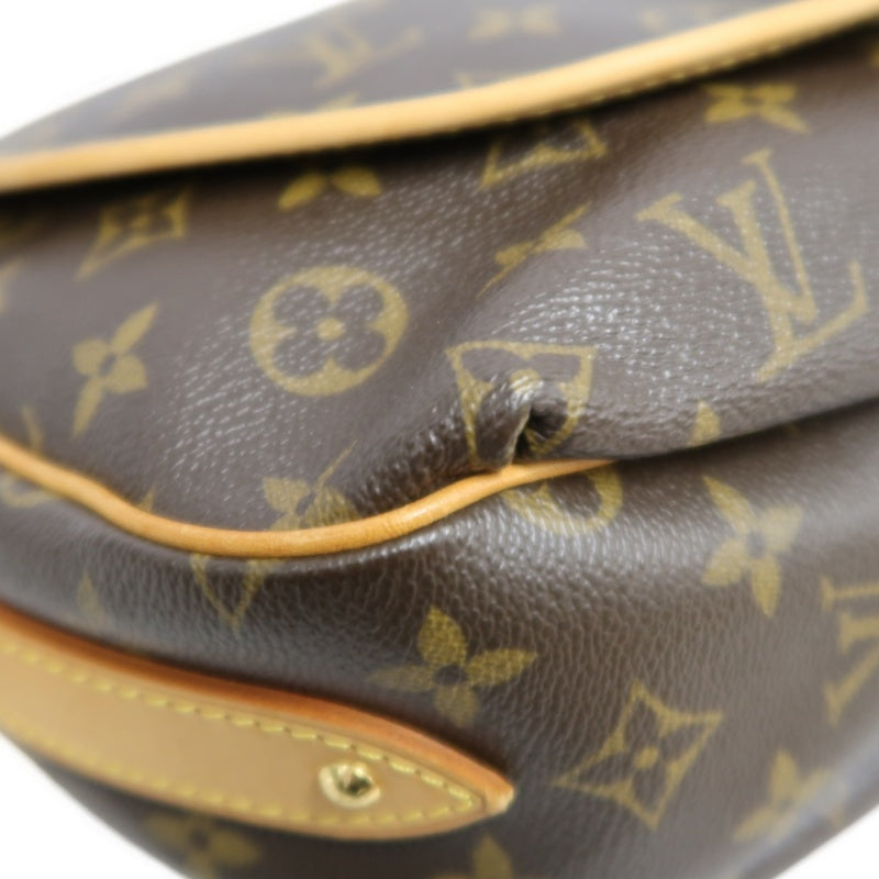 LOUIS VUITTON Monogram Tulum PM Shoulder Bag Brown  Gold Hardware