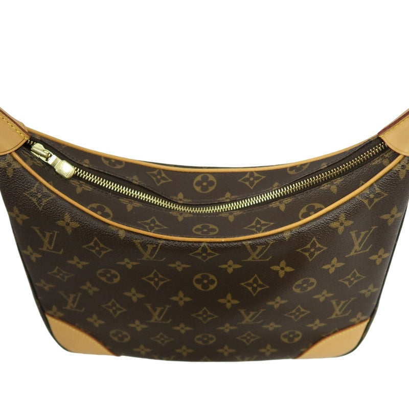 LOUIS VUITTON Monogram Boulogne 30 Shoulder Bag Brown Gold Hardware