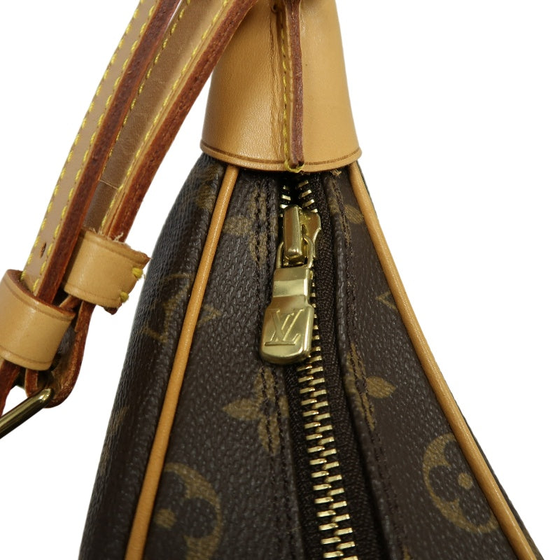 LOUIS VUITTON Monogram Boulogne 30 Shoulder Bag Brown Gold Hardware