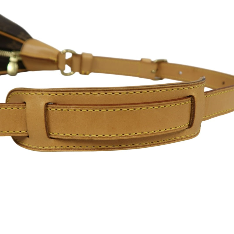 LOUIS VUITTON Monogram Boulogne 30 Shoulder Bag Brown Gold Hardware