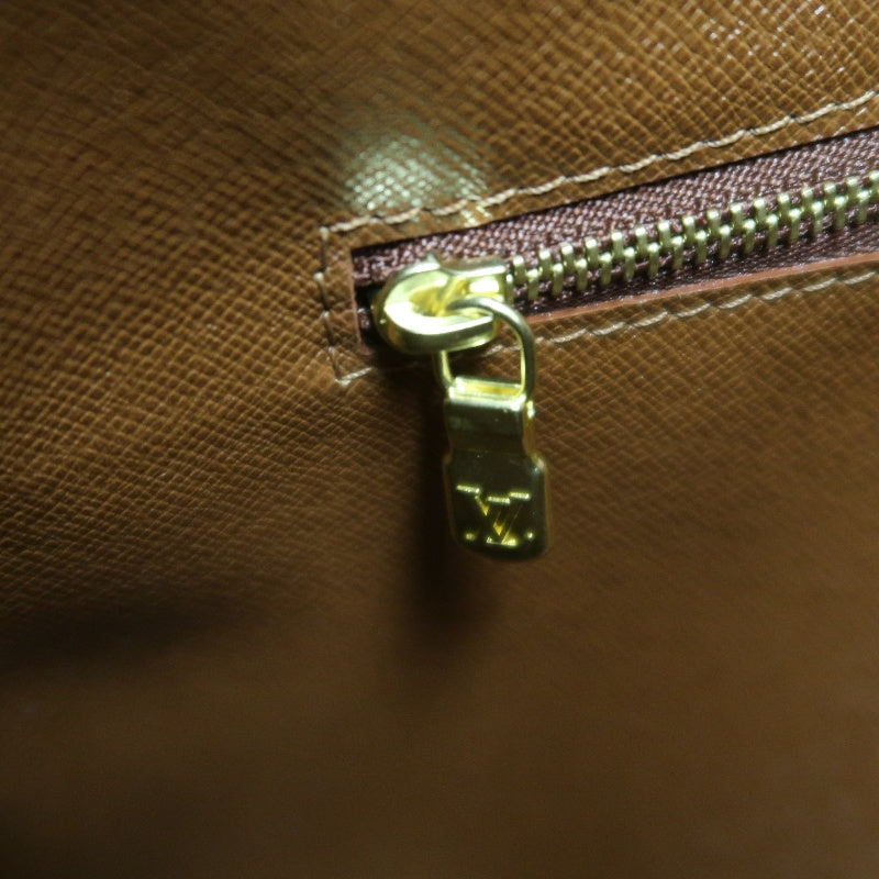 LOUIS VUITTON Monogram Boulogne 30 Shoulder Bag Brown Gold Hardware