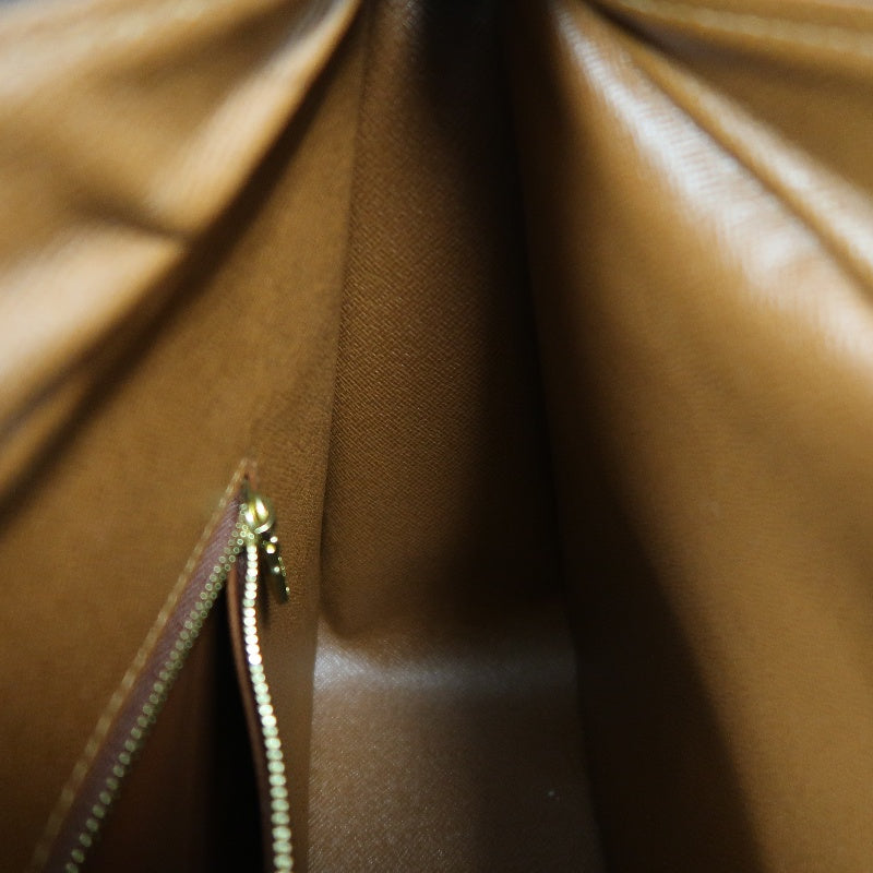 LOUIS VUITTON Monogram Boulogne 30 Shoulder Bag Brown Gold Hardware