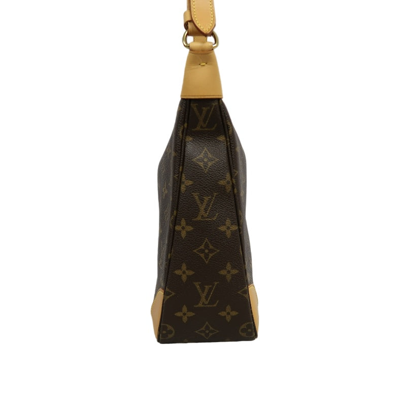 LOUIS VUITTON Monogram Boulogne 30 Shoulder Bag Brown Gold Hardware