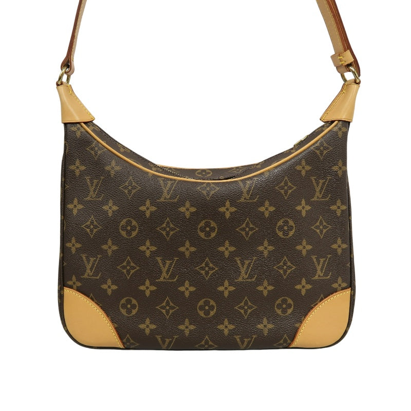 LOUIS VUITTON Monogram Boulogne 30 Shoulder Bag Brown Gold Hardware