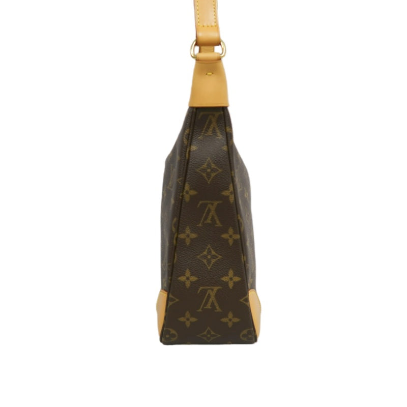 LOUIS VUITTON Monogram Boulogne 30 Shoulder Bag Brown Gold Hardware