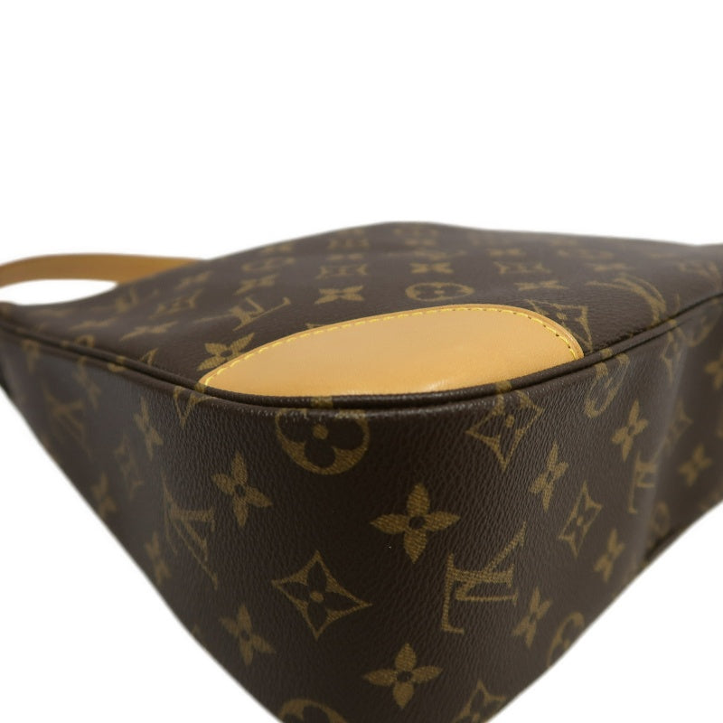 LOUIS VUITTON Monogram Boulogne 30 Shoulder Bag Brown Gold Hardware
