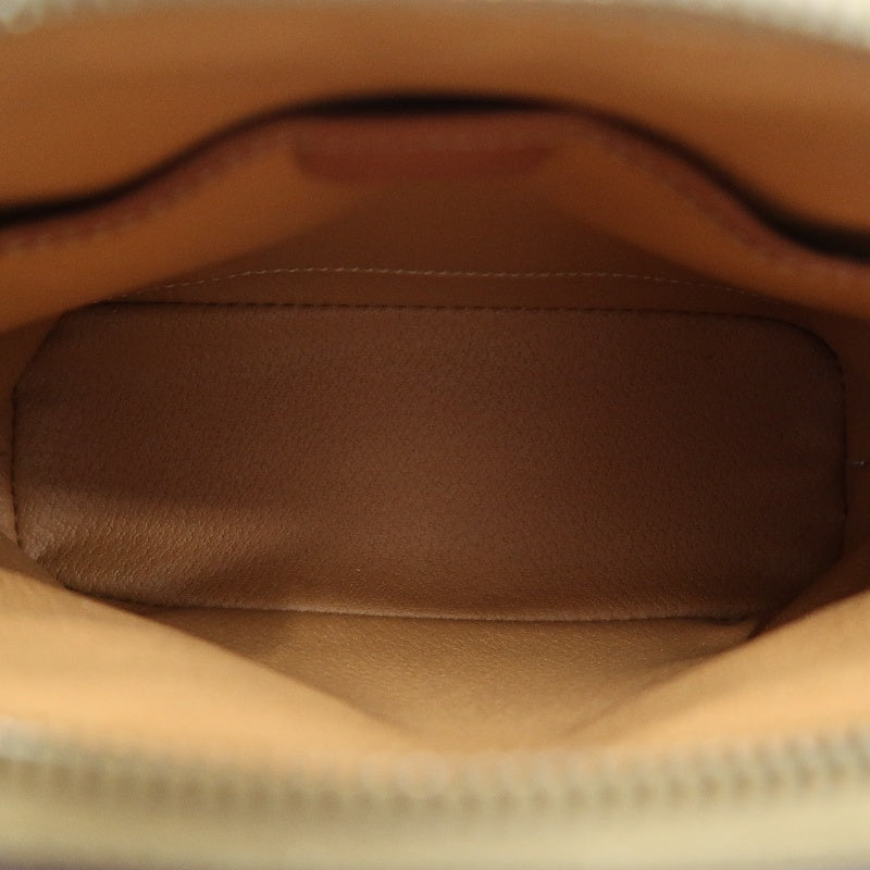 CELINE Macadam Handbag 2way with Shoulder StrapLeather 　Brown Gold Hardware