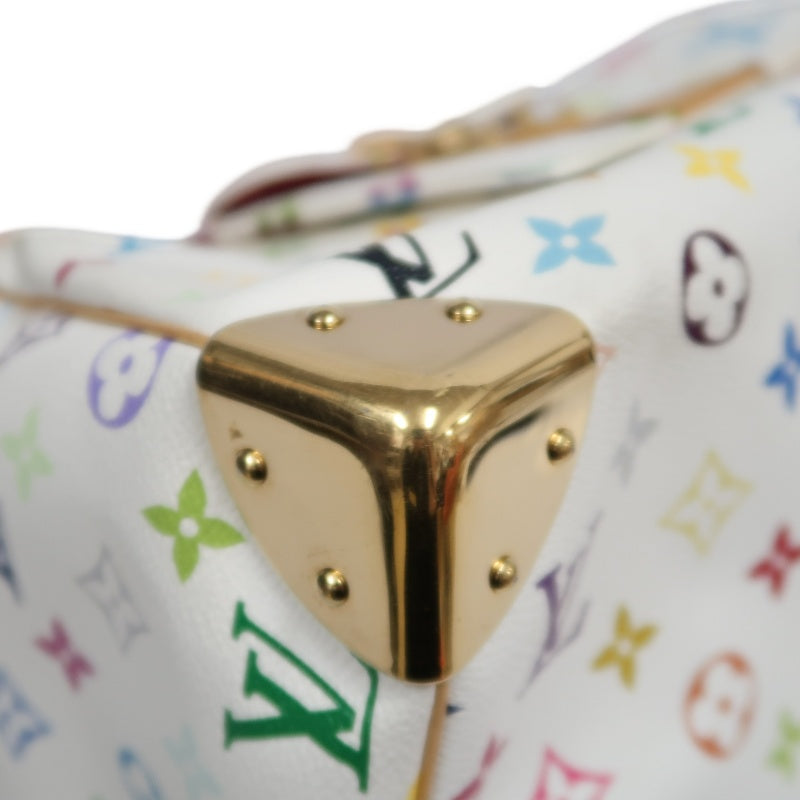 LOUIS VUITTON Monogram Multicolor Speedy 30 Handbag  White Multicolor Gold Hardware   with twoKeys Padlock