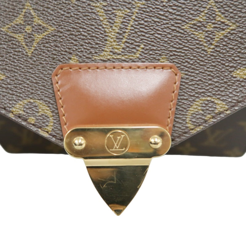 LOUIS VUITTON Monogram Monceau 26 Handbag 2way with Shoulder Strap Brown Gold Hardware