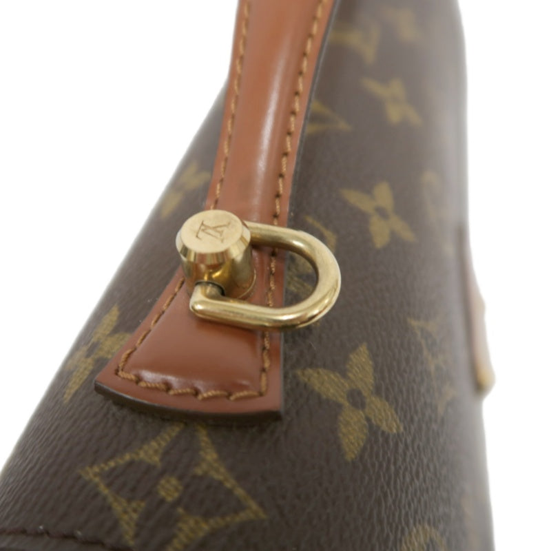 LOUIS VUITTON Monogram Monceau 26 Handbag 2way with Shoulder Strap Brown Gold Hardware