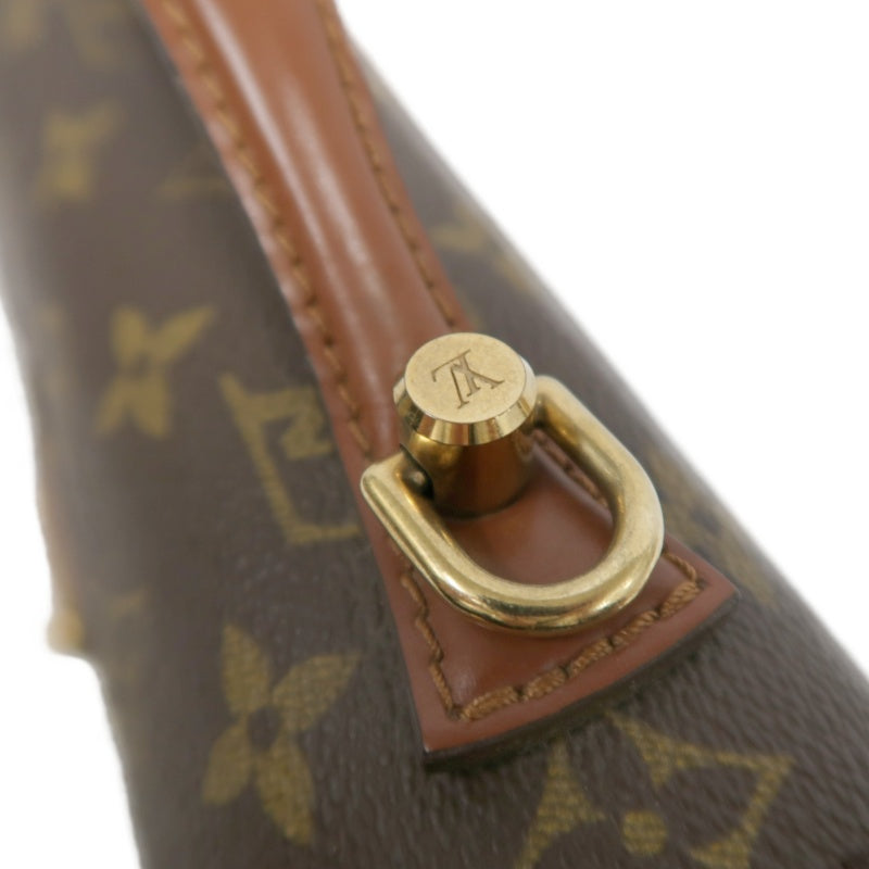 LOUIS VUITTON Monogram Monceau 26 Handbag 2way with Shoulder Strap Brown Gold Hardware