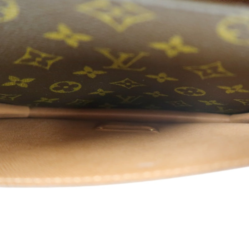 LOUIS VUITTON Monogram Monceau 26 Handbag 2way with Shoulder Strap Brown Gold Hardware
