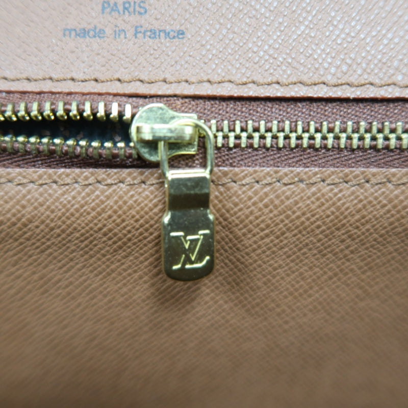 LOUIS VUITTON Monogram Monceau 26 Handbag 2way with Shoulder Strap Brown Gold Hardware