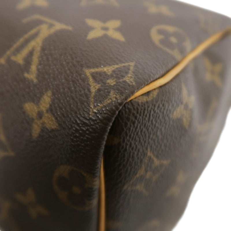 LOUIS VUITTON Monogram Speedy 25 Handbag Brown  Gold Hardware