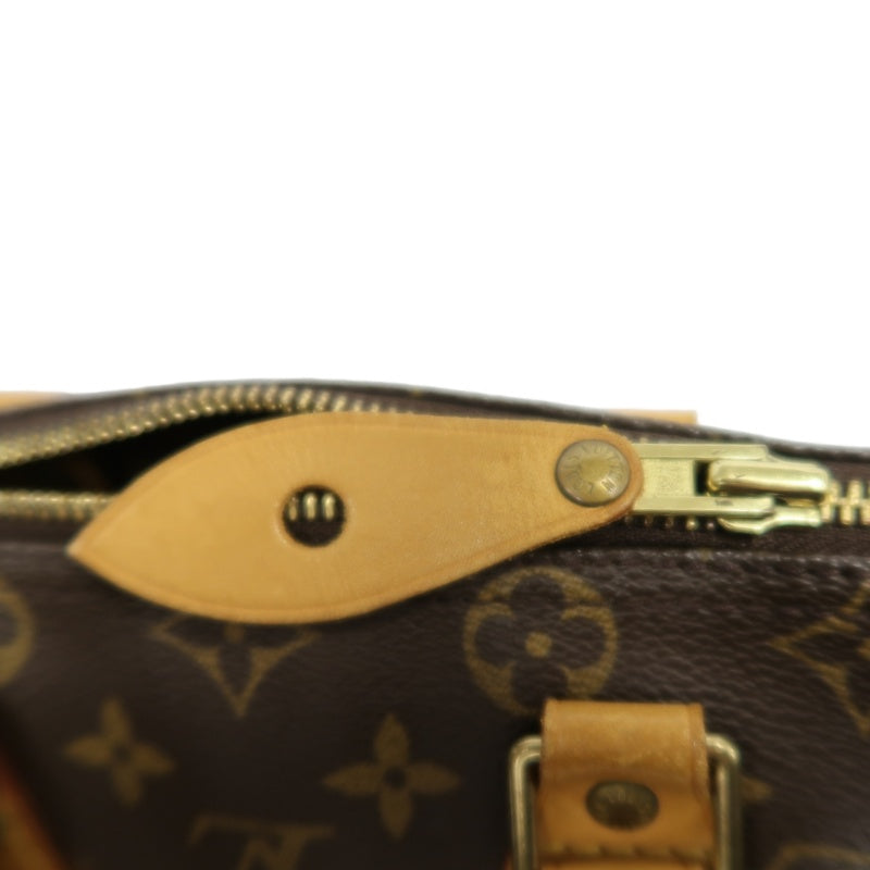LOUIS VUITTON Monogram Speedy 25 Handbag Brown  Gold Hardware