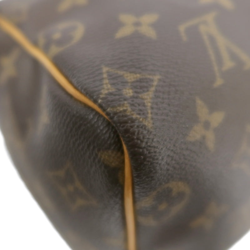 LOUIS VUITTON Monogram Speedy 25 Handbag Brown  Gold Hardware