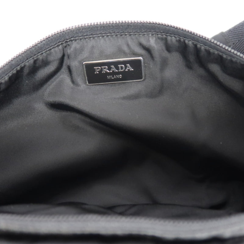 PRADA　bodyBag Nylon Black Silver Hardware Guarantee card