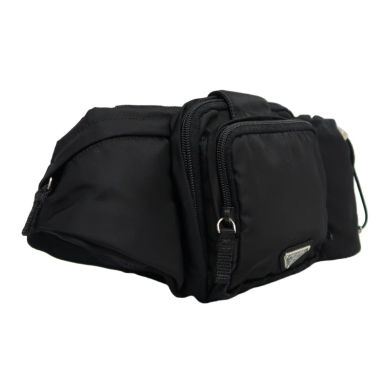 PRADA　bodyBag Nylon Black Silver Hardware Guarantee card