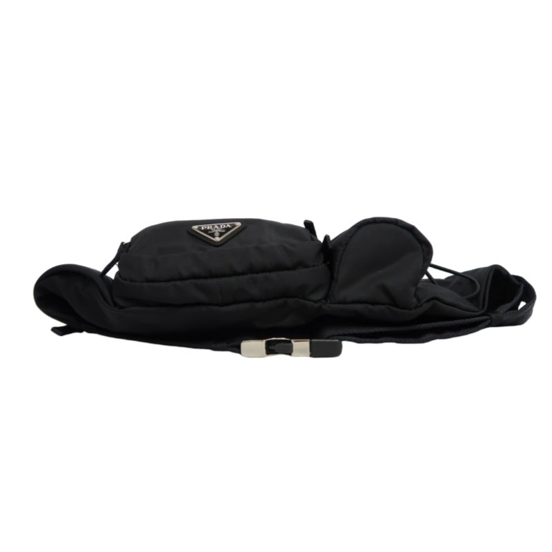PRADA　bodyBag Nylon Black Silver Hardware Guarantee card