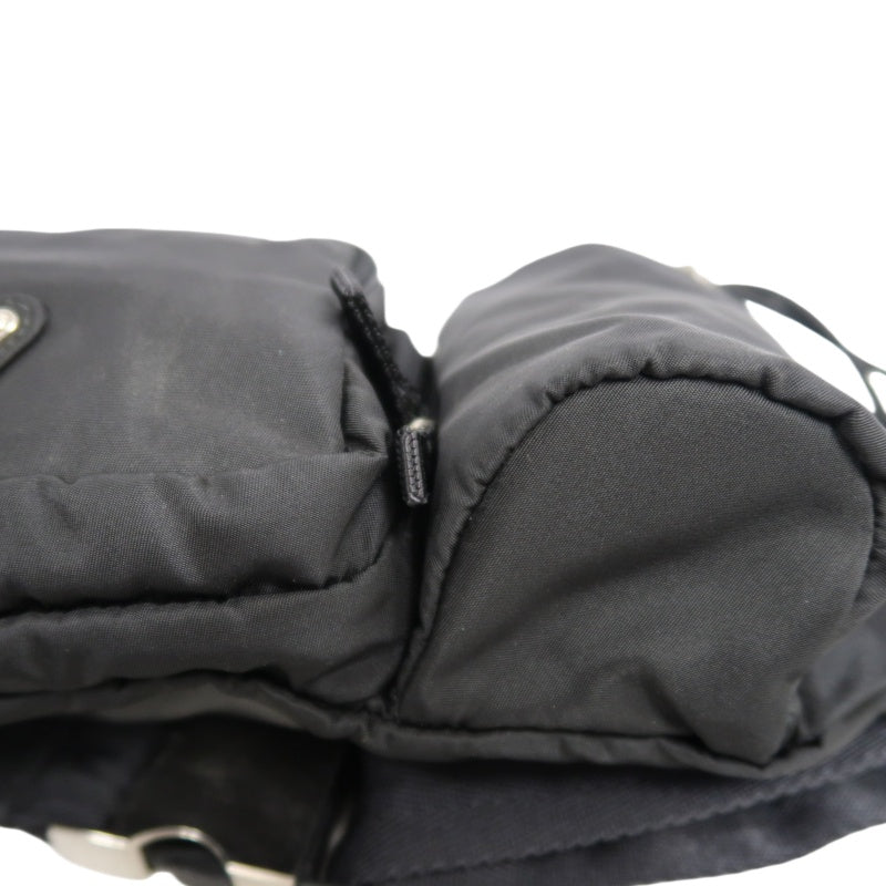 PRADA　bodyBag Nylon Black Silver Hardware Guarantee card