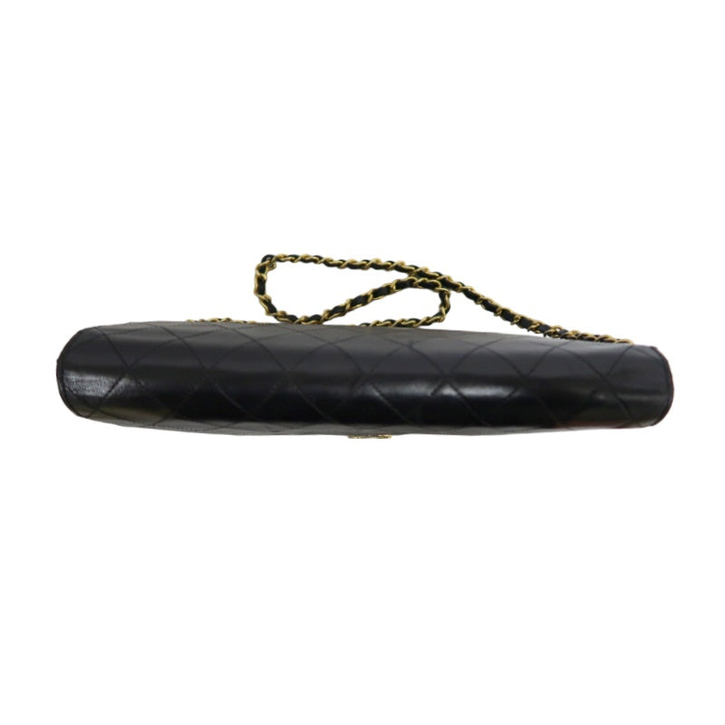 CHANEL Matelasse Chain Shoulder Bag lambskin　Black Gold Hardware CC Logo
