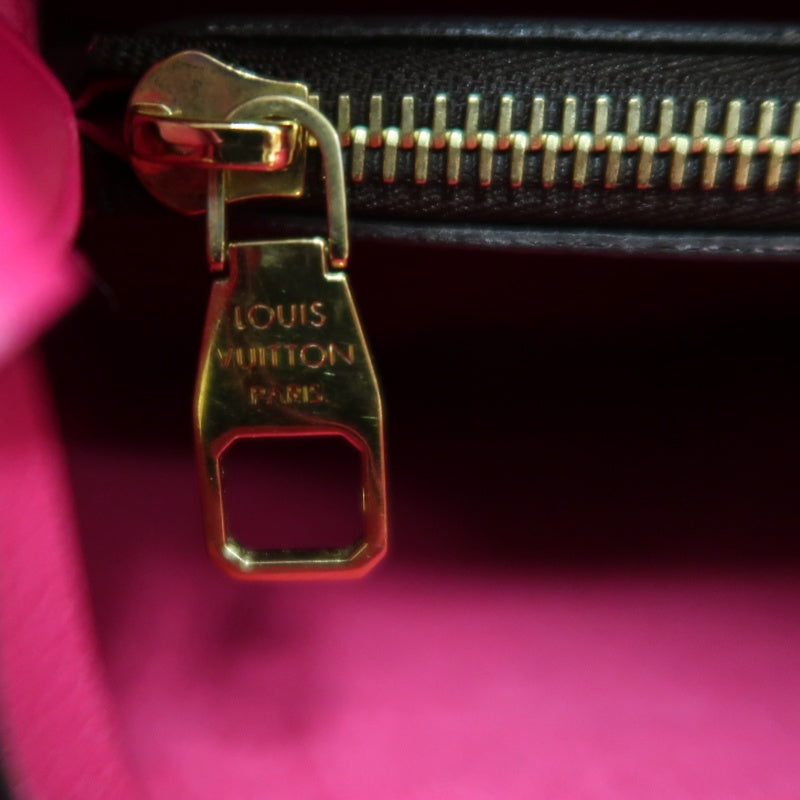 LOUIS VUITTON Monogram NeoNoe MM Bucket Bag Brown　Drawstring Shoulder Bag Gold Hardware