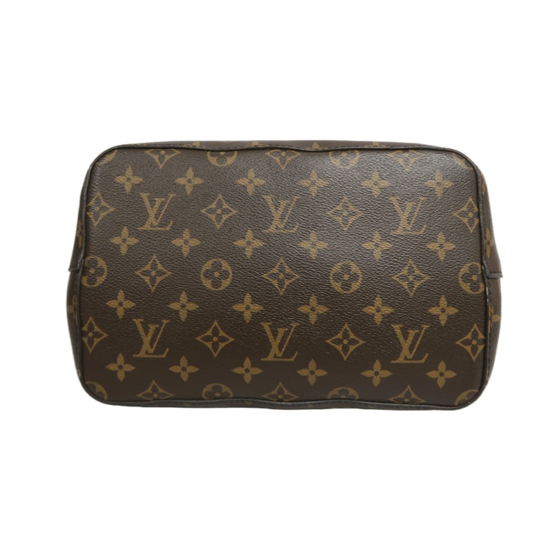 LOUIS VUITTON Monogram NeoNoe MM Bucket Bag Brown　Drawstring Shoulder Bag Gold Hardware