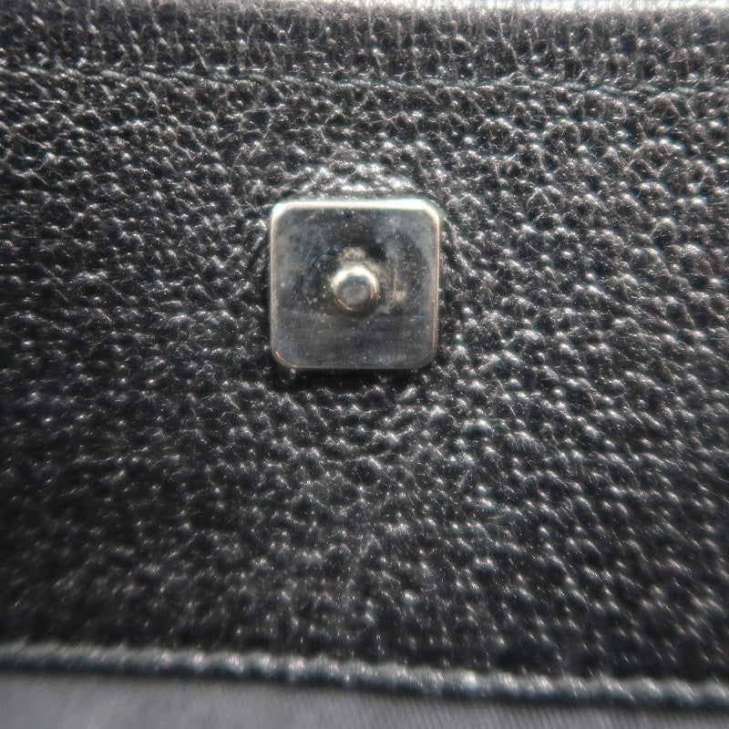 GUCCI GG Canvas Shoulder Bag Crossbody   Black Silver Hardware