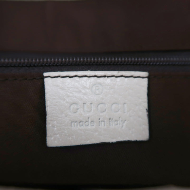 GUCCI Princy GG Canvas Tote Bag  Leather Beige Gold Hardware
